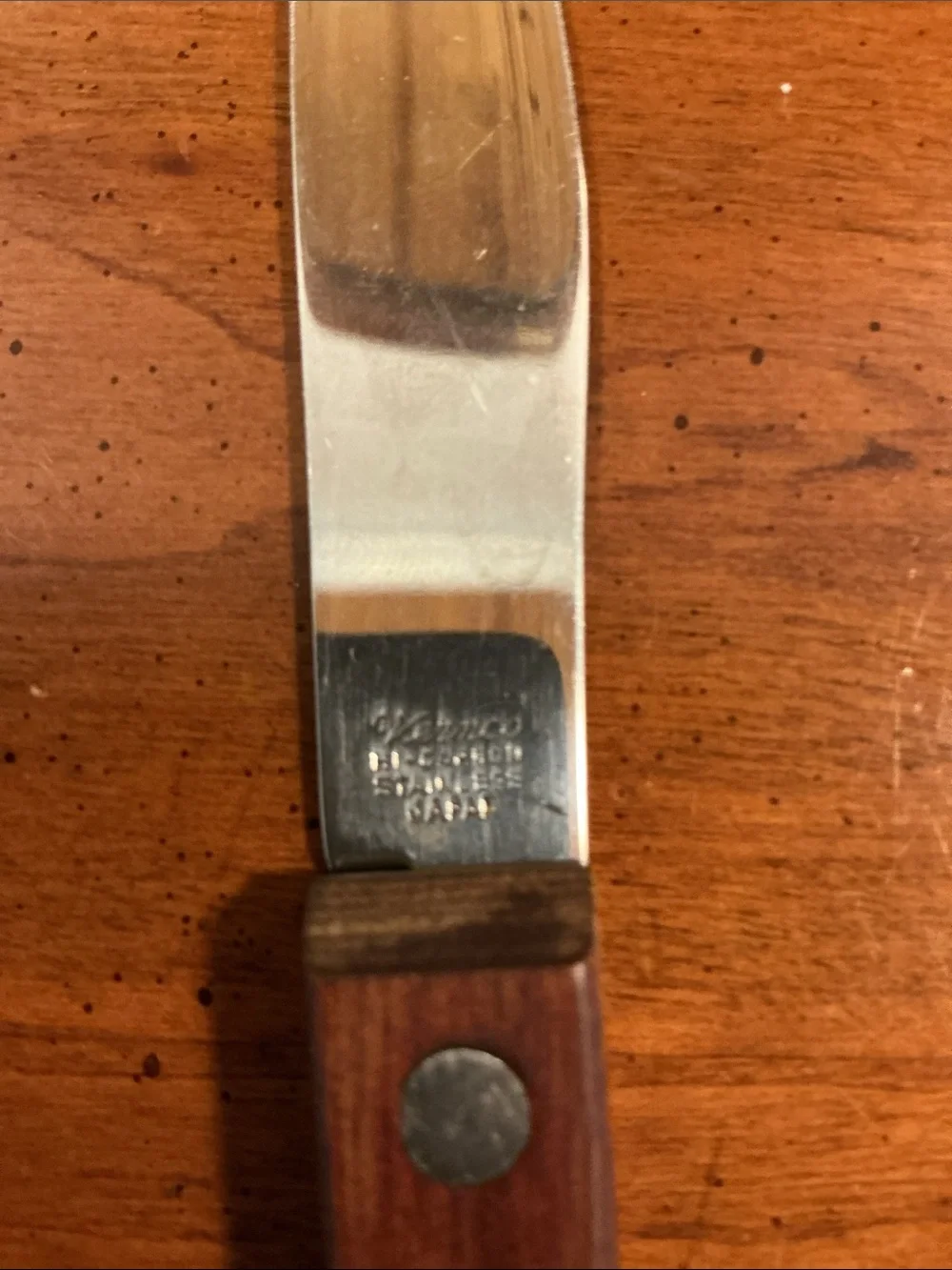 Vintage Vernco High Carbon Stainless Steel Knives Set Of 9 Japan